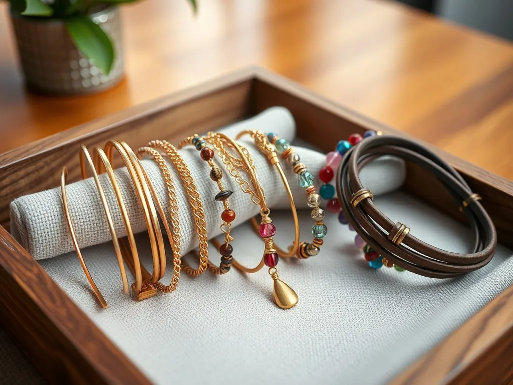 Jak nosić kilka bransoletek, aby się nie plątały?